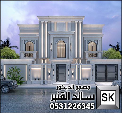 تصميم و تشطيب واجهة فلل و قصور و عماير في السعودية 3