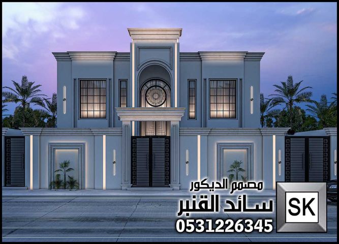تصميم و تشطيب واجهة فلل و قصور و عماير في السعودية 7