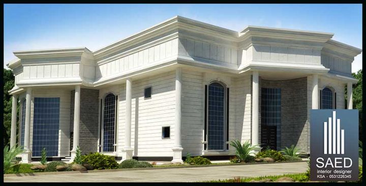 تصميم و تشطيب واجهة فلل و قصور و عماير في السعودية 8