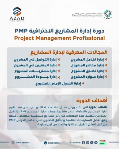 دورة إدارة المشاريع الصغيرة والمتوسطة – معتمدة 2