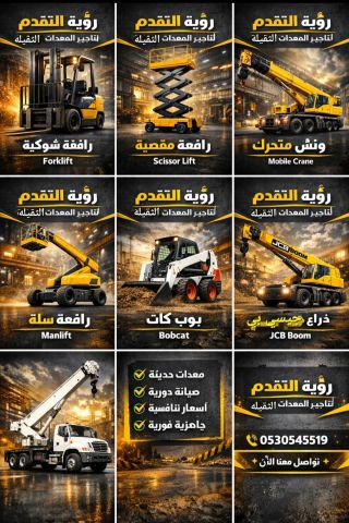 تأجير معدات شوكيه  2