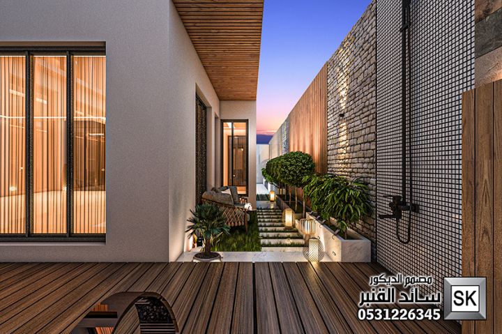 تصميم و ترميم لاندسكيب منزلي في الرياض 5
