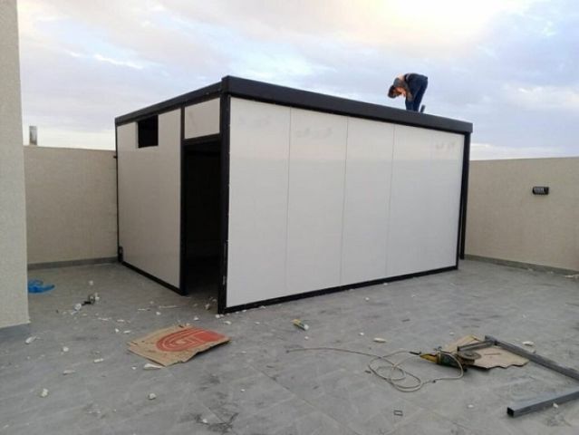 غرف مستودعات ساندوتش بانل,هناجر ومستودعات,بروجولات,قرميد, تركيب م 5