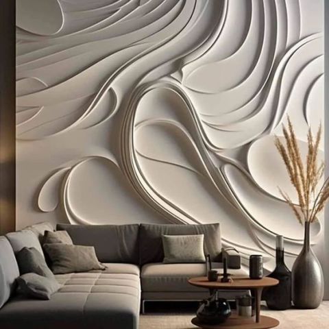 أحدث أفكار جدران خشب ثري دي لمجالس النساء و مجالس الرجال بالرياض 2