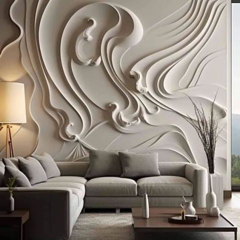 أحدث أفكار جدران خشب ثري دي لمجالس النساء و مجالس الرجال بالرياض 4