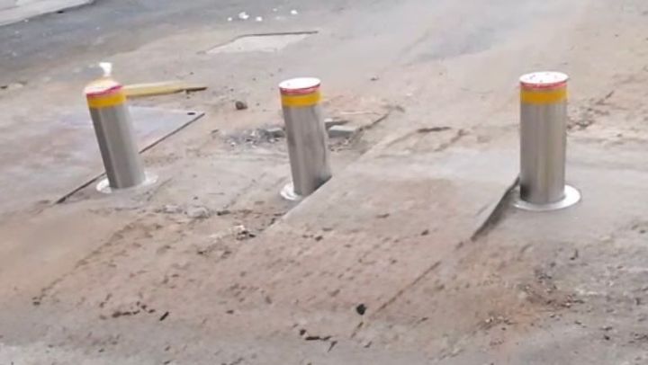 مصد هيدروليكي لحماية مداخل المنشات والمرافق الحساسة 3