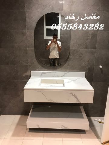  مغاسل رخام , ديكورات حمامات فاخرة  3