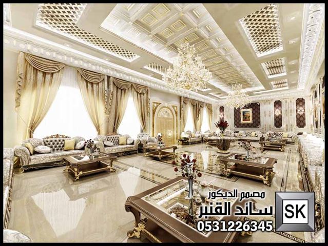 تصميم و تشطيب ديكور داخلي فاخر في الرياض