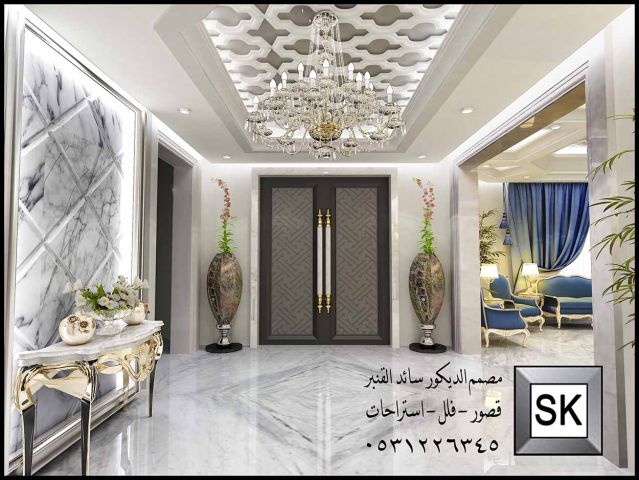 تصميم و تشطيب ديكور داخلي فاخر في الرياض 9