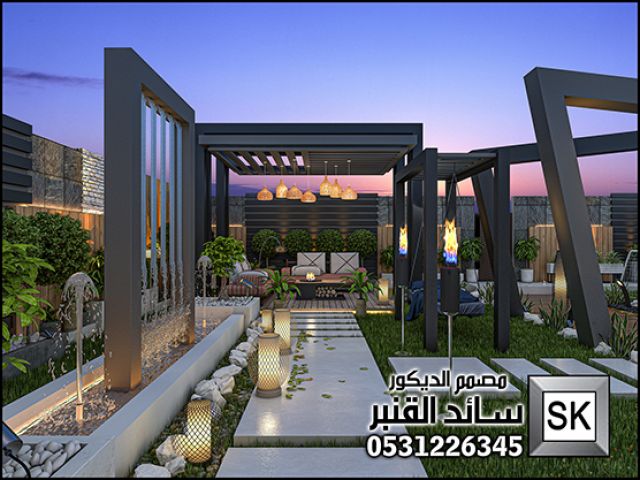 مصمم لاندسكيب شاليهات في القصيم 5