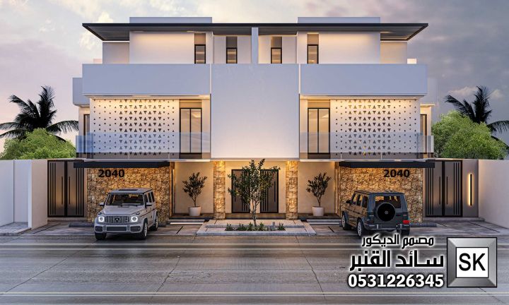 تصميم تاون هاوس فاخر في  الرياض من تصميم المصمم سائد القنبر 5