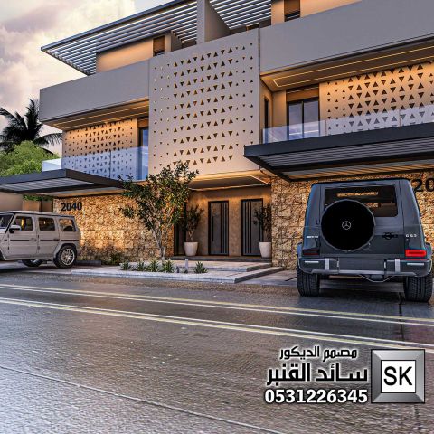 تصميم تاون هاوس فاخر في  الرياض من تصميم المصمم سائد القنبر 8