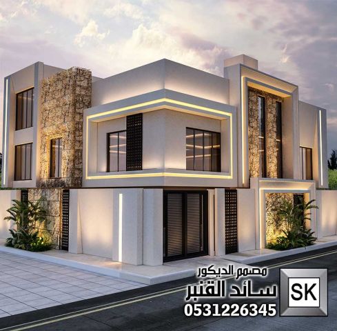 واجهات خارجية في جدة من أعمال مصمم الديكور سائد القنبر 4