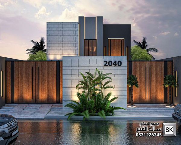 واجهة قصر مصغر في الدمام من أعمال مصمم الديكور سائد القنبر 2