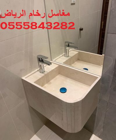  مغاسل رخام , ديكورات مغاسل حمامات جديدة 7