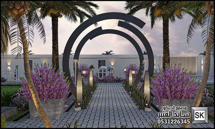 تصميم لاندسكيب مزارع في الرياض من أعمال مصمم الديكور سائد القنبر 5
