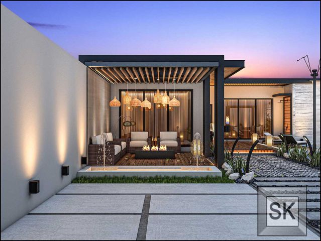 تصميم حدائف إستراحات في الباحة من أعمال مصمم الحدائق سائد القنبر 2