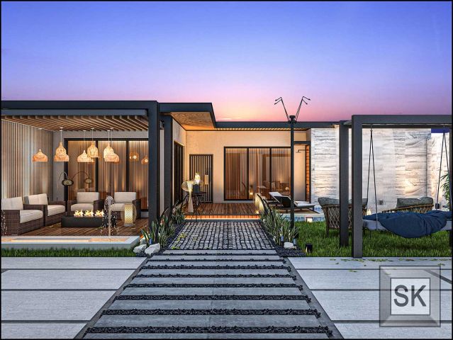 تصميم حدائف إستراحات في الباحة من أعمال مصمم الحدائق سائد القنبر 9