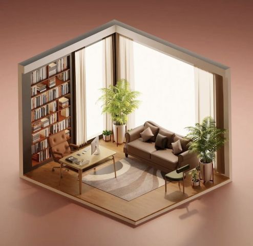 تصميم داخلي ثلاثي الأبعاد 6