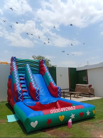 ملعب صابوني نطيطات زحاليق مائيه  5