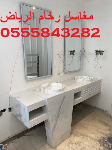  مغاسل رخام , ديكورات مغاسل حمامات جديدة 9