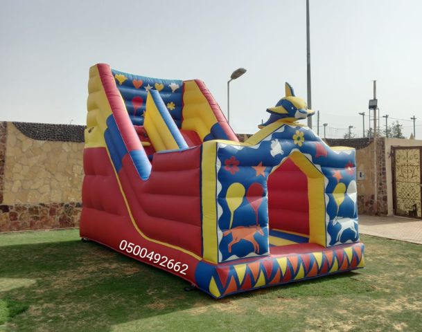 لتأجير نطيطات زحاليق هوائيه ملعب صابوني 