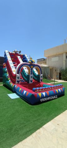 لتأجير نطيطات زحاليق هوائيه ملعب صابوني  2