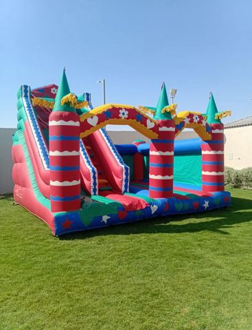 لتأجير نطيطات زحاليق هوائيه ملعب صابوني  4