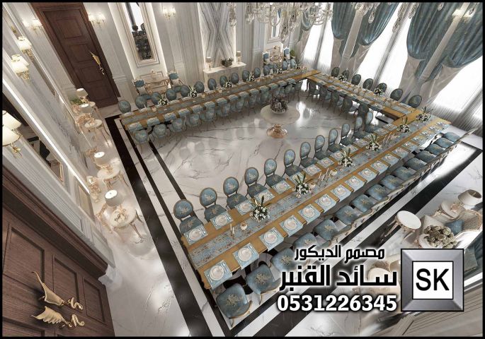 مجالس ضيافة رجال فخمة في الرياض من أعمال مصمم الديكور سائد القنبر 9