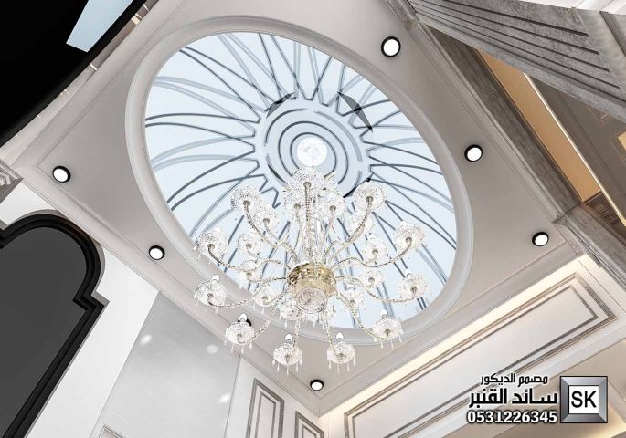 مجلس رجال كلاسيك فاخر في الرياض من أعمال مصمم الديكور سائد القتبر 6