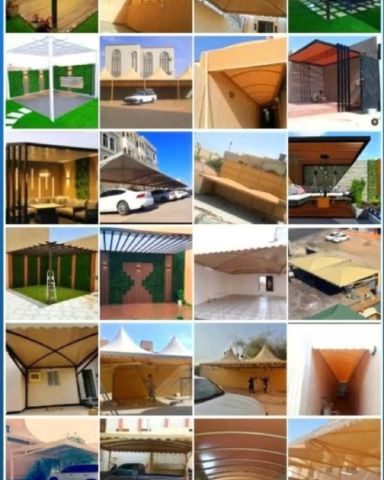 مظلات سيارات مظلات جلسات سواتر شريح سندويش بنل 0534044697???? 4