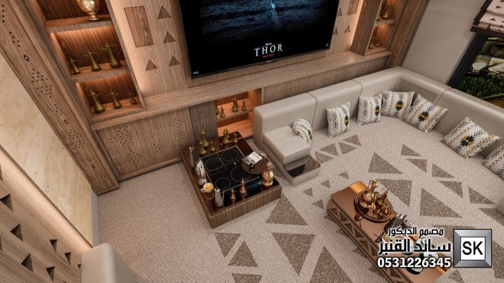 مجالس نجدية تراثية في الرياض من أعمال مصمم الديكور سائد القنبر 10