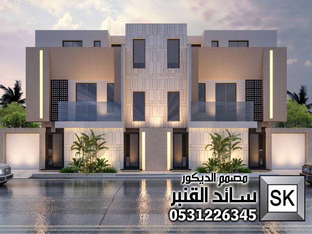 نشطيب واجهات دوبلكس حجر الرياض و رخام ترفنتن و بروفايل 0531226345 3