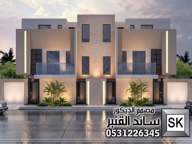 نشطيب واجهات دوبلكس حجر الرياض و رخام ترفنتن و بروفايل 0531226345 6