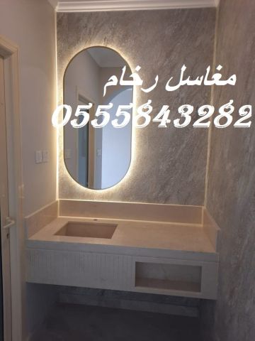  تصميم وتنفيذ مغاسل رخام للمنازل والمشاريع 6