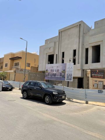 تشطيب واجهة تاون هاوس بجي النزهة بالرياض رخام ترفنتينو و بروفايل  7