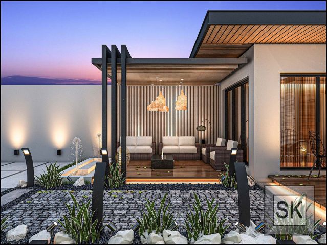 تشطيب إستراحات فخمة في الرياض شامل التصميم و الإشراف و الضريبة  3