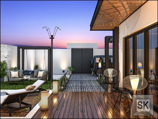 تشطيب إستراحات فخمة في الرياض شامل التصميم و الإشراف و الضريبة  5