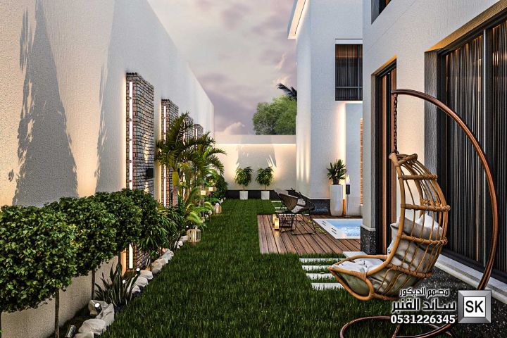 تشطيب لاندسكيب في الرياض شامل التصميم و الإشراف 0531226345 2