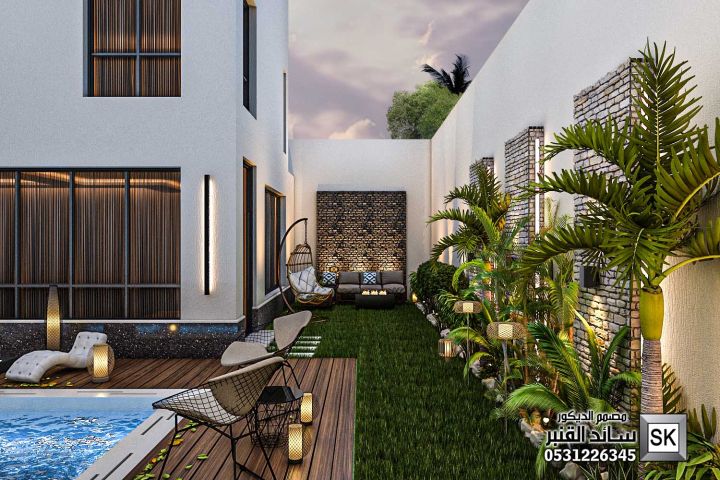 تشطيب لاندسكيب في الرياض شامل التصميم و الإشراف 0531226345 3