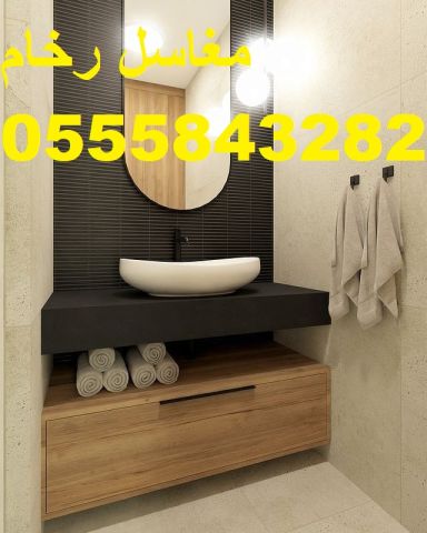  مغاسل رخام مع خزائن – تنفيذ حسب المساحة 4