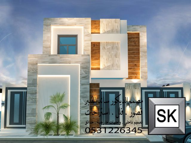 واجهات خارجية مودرن في القصيم 4