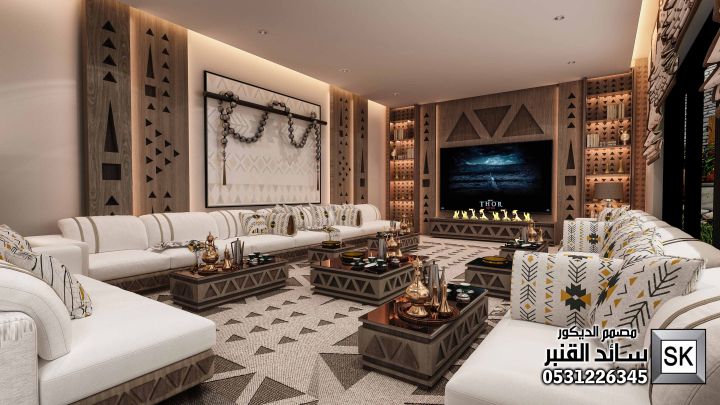 تصميم ديكور داخلي نجدي في الاحساء 0531226345 3