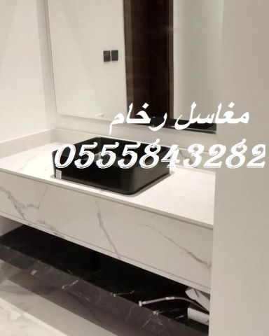  مغاسل رخام أبيض ورمادي – تفصيل فوري 10