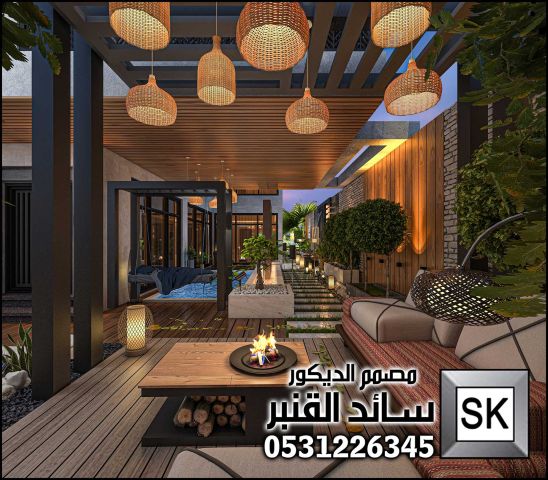 تصميم و تنسيق لاندسكيب منزلي في الرياض 0531226345 6
