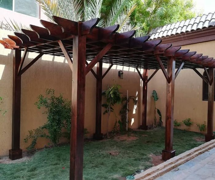 تصنيع اعمدة انارة ومظلات وجميع اعمال اللاند سكيب للحدائق 3