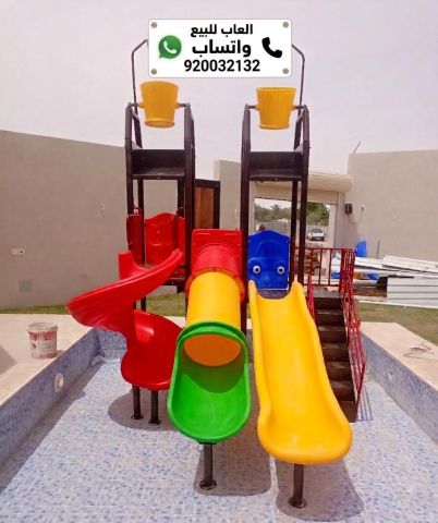 ملاهي مسابح العاب مائيه وزحاليق  4