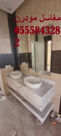  تصميم وتنفيذ مغاسل رخام للمنازل والمشاريع 4