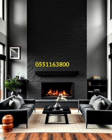 مدافئ . تصميم المدافئ الحجرية فاخرة.