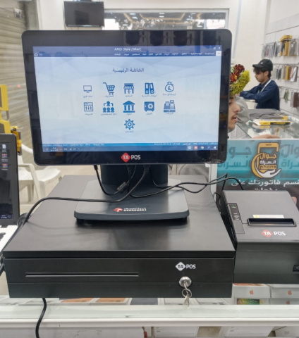 جهاز كاشير نقاط بيع مطاعم و المحلات تجارية pos